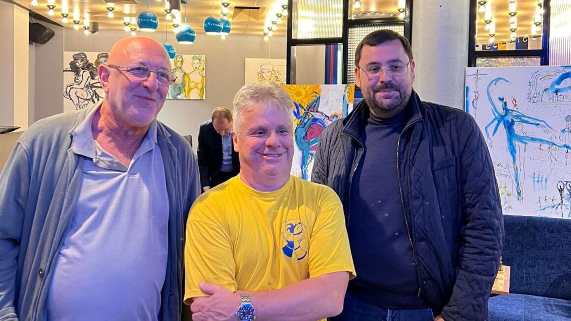 Визит на шахматный сеанс Михаила Гуревича в поддержку Украины